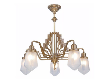 LINZ - Handmade brass chandelier by Patinas Lighting - view 2